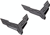 2020-2025 C8 Corvette Carbon Flash Metallic Crossed Flag Emblems Set