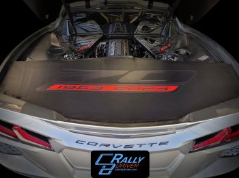 2020-2023 C8 Corvette Trunk Cover Black Stingray Logo