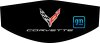 2020-2024 C8 Corvette Trunk Cover White CORVETTE + Flag Logo
