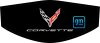 2020-2025 C8 Corvette Trunk Cover White CORVETTE + Flag Logo