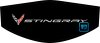 2020-2024 C8 Corvette Trunk Cover White Stingray + Flags Logos