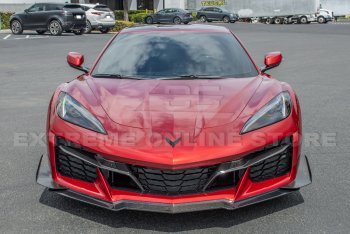 2020-2023 C8 Corvette Z06 CARBON FIBER Front Grille Guard Accent Insert Cover