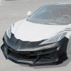 2020-2025 C8 Corvette Z06 Style Front Bumper Cover Grille Splitter Lip Kit