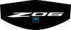 2020-2024 C8 Corvette Z06 Trunk Cover White Z06 Logo