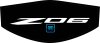 2020-2025 C8 Corvette Z06 Trunk Cover White Z06 Logo