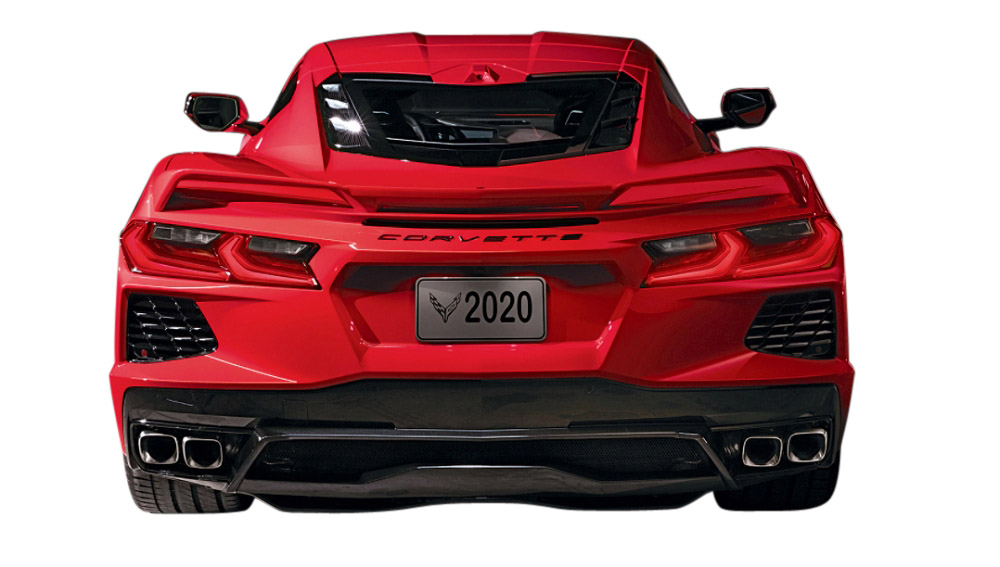 2020-2025 C8 Corvette Third Brake Light Blackout - Dark Smoked Lamin-X