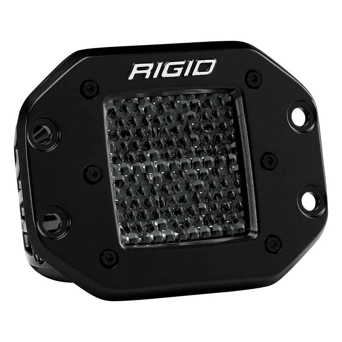 Spot Diffused Midnight Flush Mount Pair D-Series Pro RIGID Lighting 212513BLK