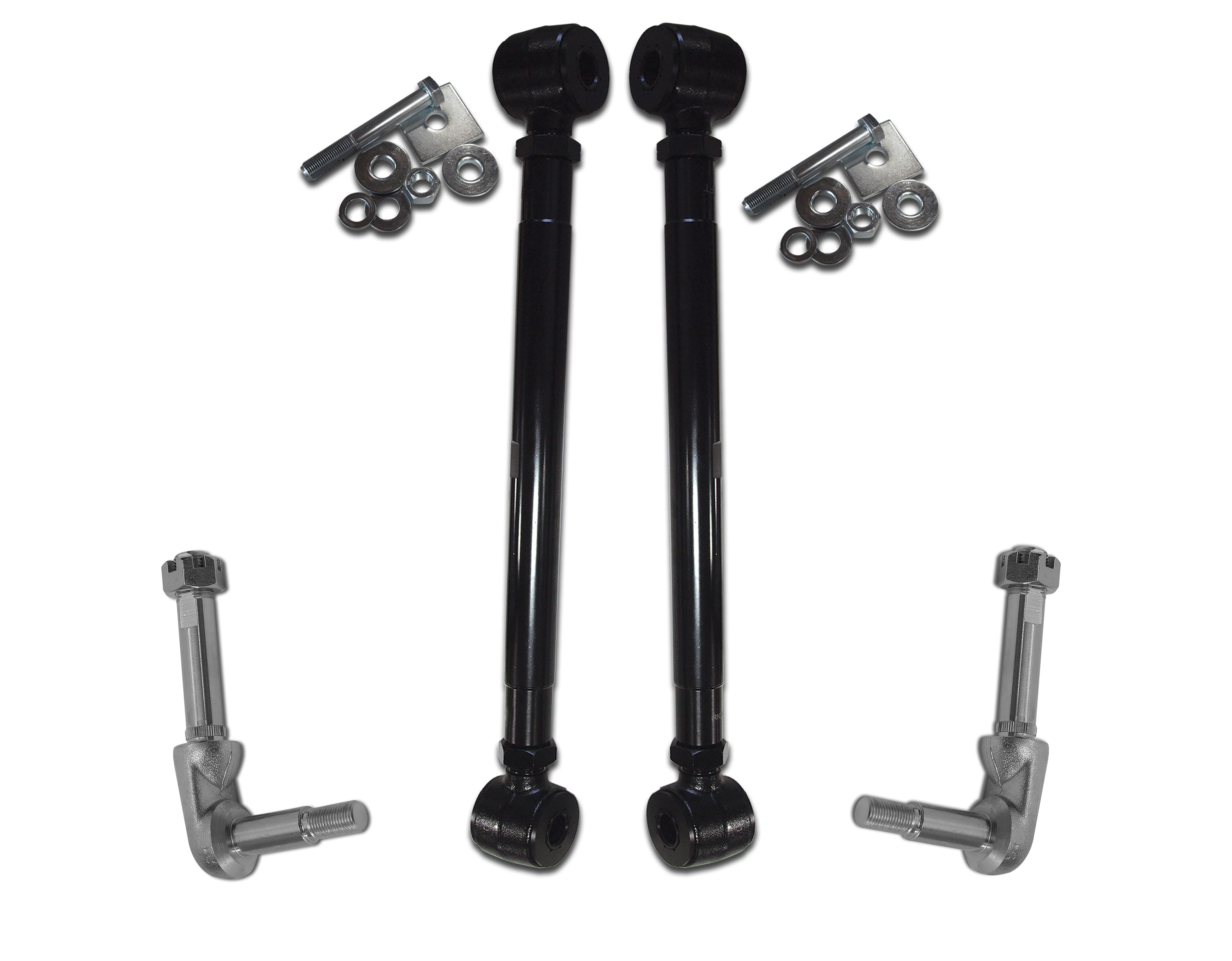 1963-1979 C3 Corvette Adjustable Strut Rod Set W/Polyurethane Bushings & New Shock Mounts