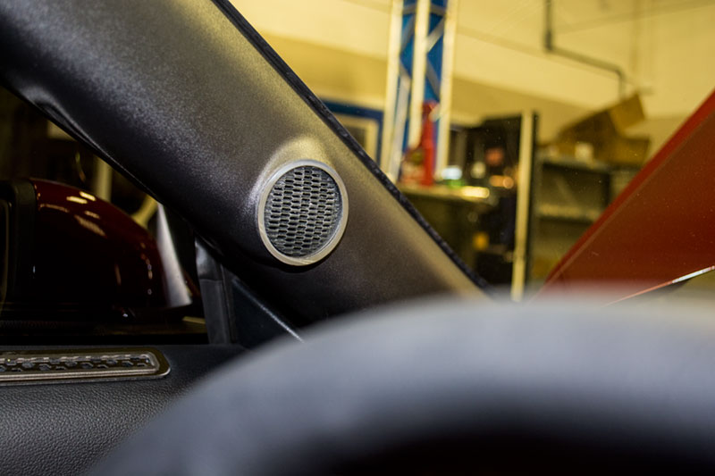 2015-2018 Ford Mustang Polished Tweeter Speaker Trim Kit 2pc