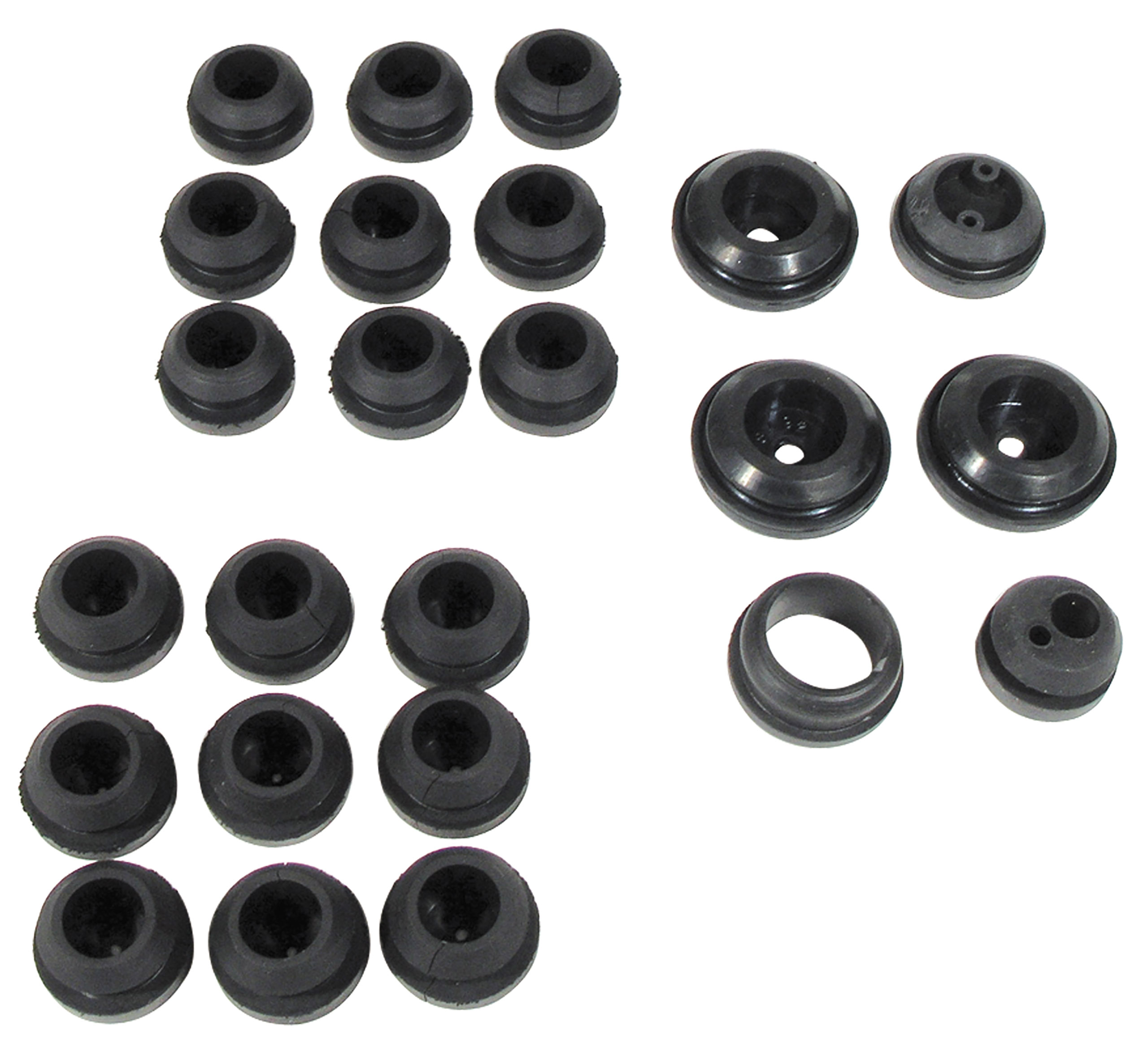 1956-1957 C1 Corvette Firewall/Body Grommet Set 20Pcs