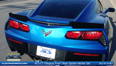 C7 Corvette Stingray ACS Five1 Z51 Wicker Spoiler Conversion Kit 45-4-061