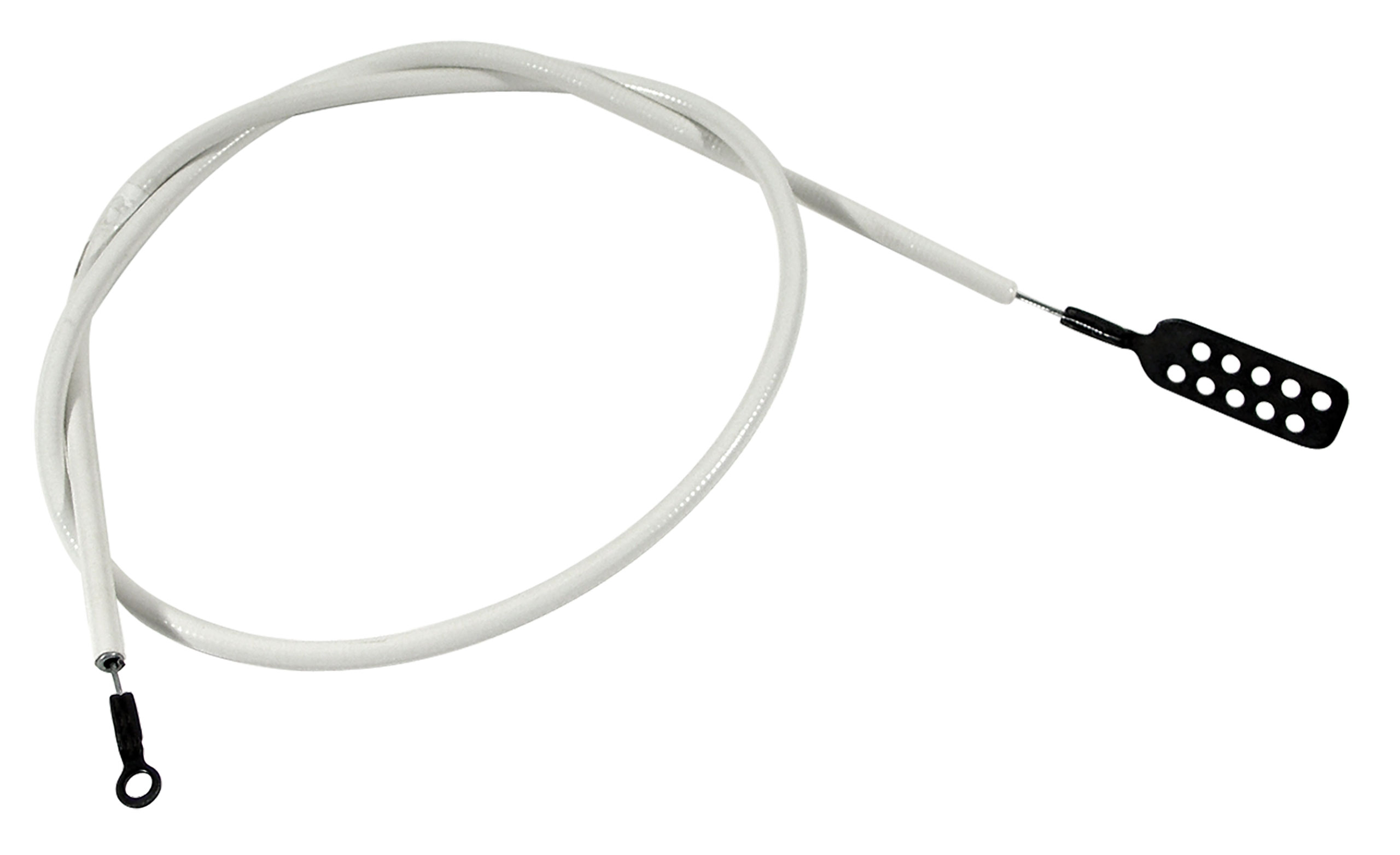 1968-1969 C3 Corvette Hood Release Cable - 68 Late - 69 Early 34 1/4" White