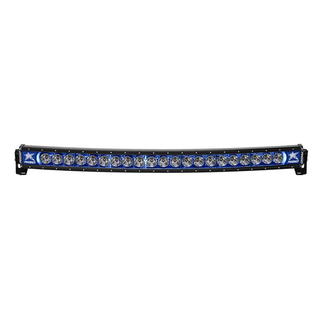 40 Inch LED Light Bar Single Row Curved Blue Backlight Radiance Plus RIGID Lighting 34001