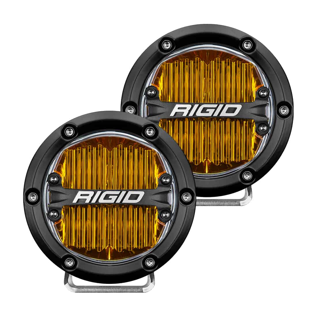 360-Series 4 Inch Sae J583 Fog Light Selective Yellow Pair RIGID Lighting 36111
