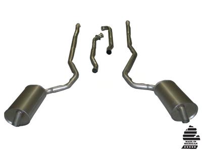 1973 C3 Corvette Exhaust System - 454 4-Speed 25 Inch W/Welded Secondary Pipe & Mufflers
