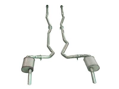 1975-1979 C3 Corvette Exhaust System - Dual-350 4-Speed 2 Inch- Low Profile Mufflers