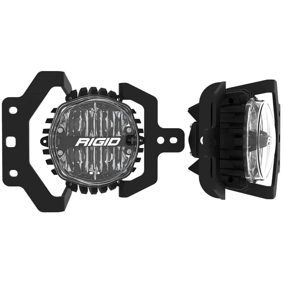 Fog Mount Kit Fits 18-20 Jeep JL Sport/Sport S W/1 Set 360-Series 4.0 Inch SAE Yellow Lights RIGID Lighting 37109