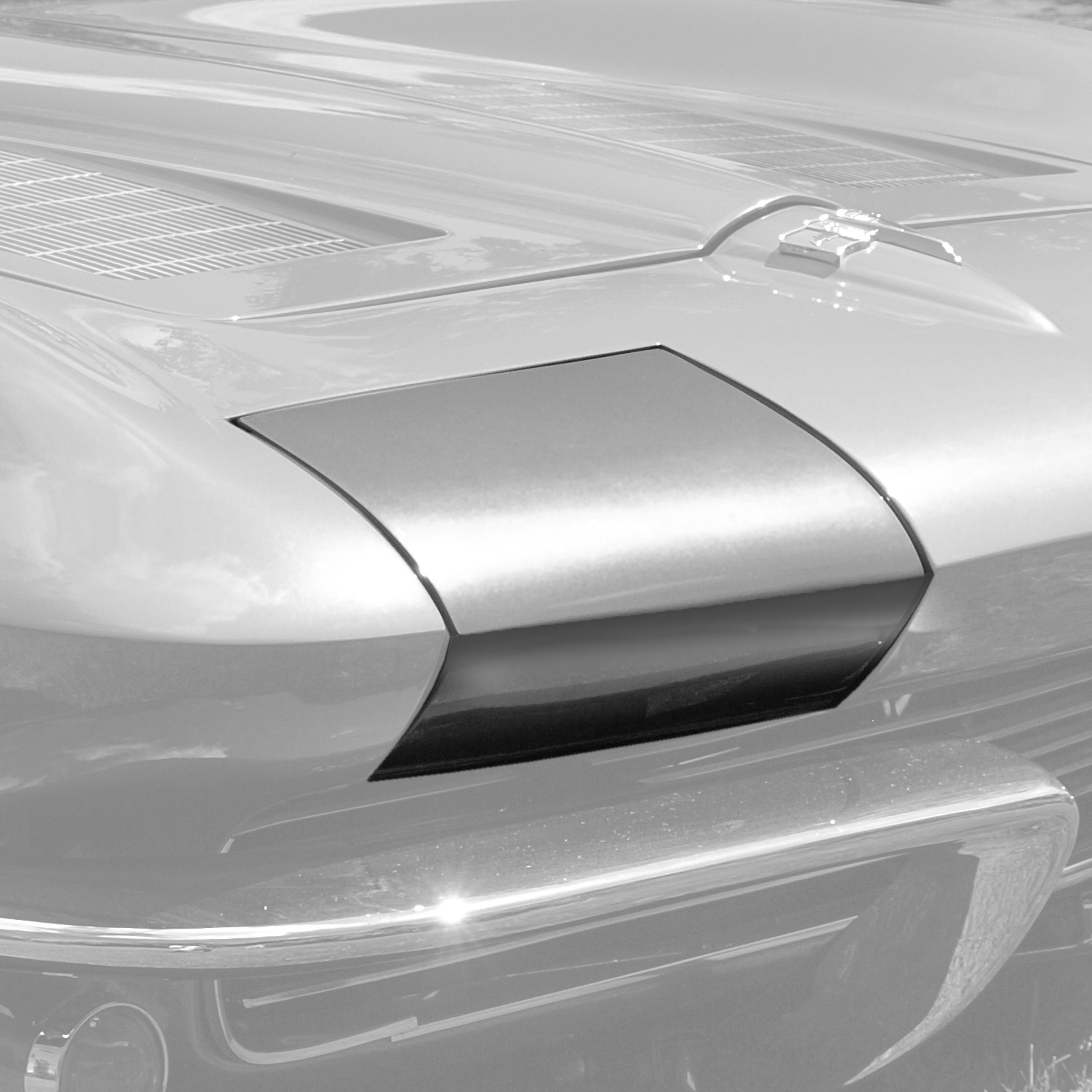 1963 C2 Corvette Headlight Bucket Fiberglass Skin RH