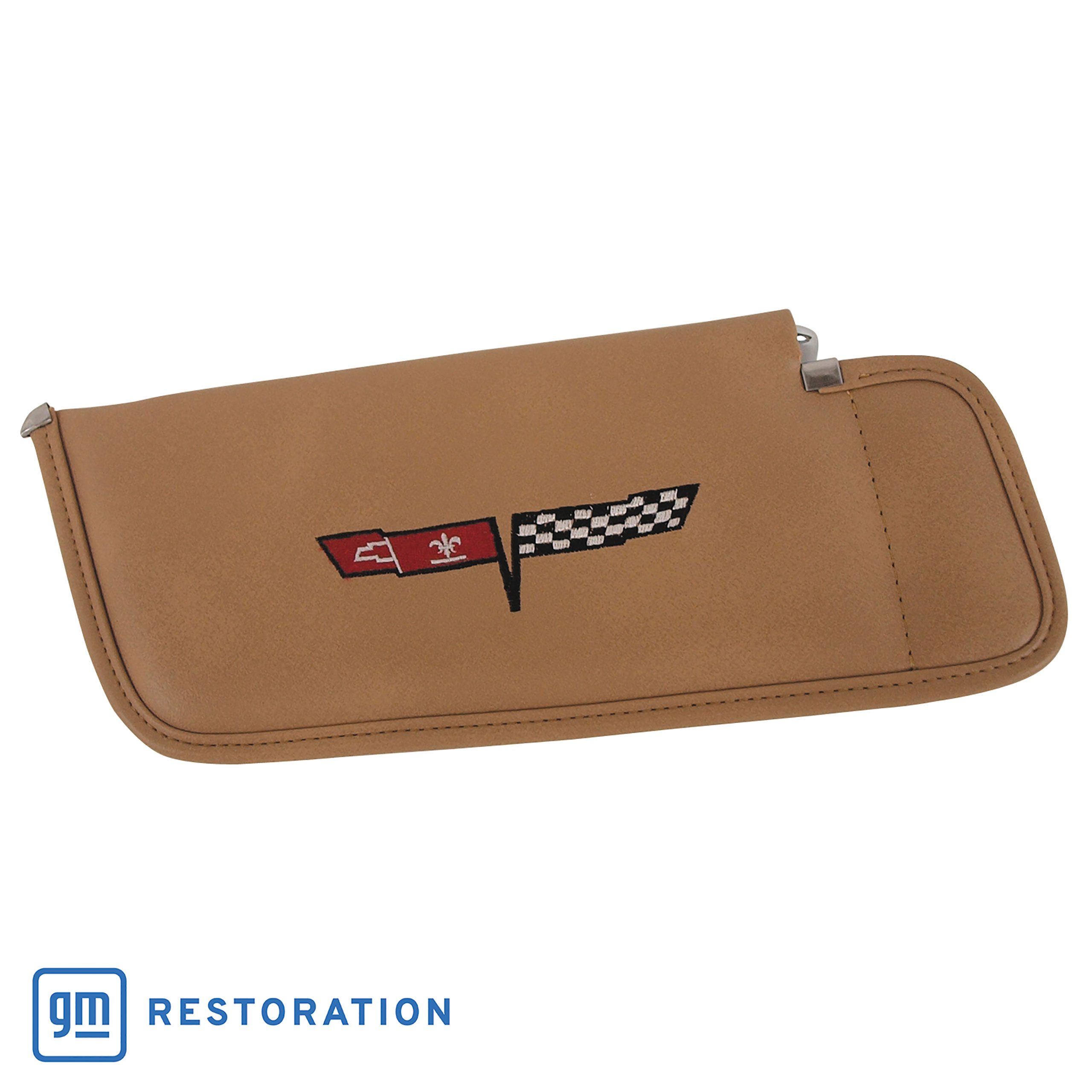 1981-1982 C3 Corvette Sunvisor Camel Embroidered W/Logo