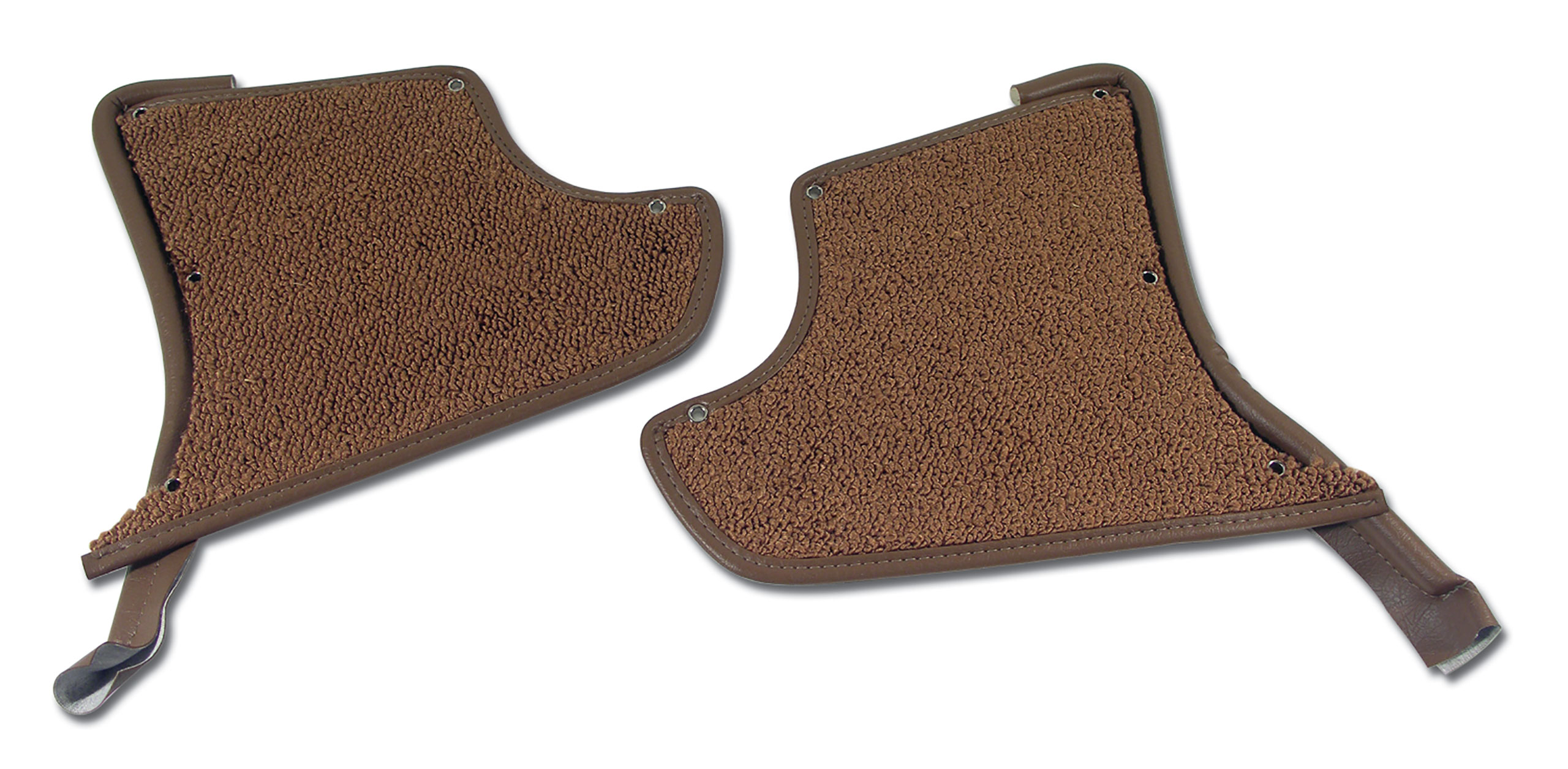 1963-1964 C2 Corvette Kick Panels W/Carpet - Saddle