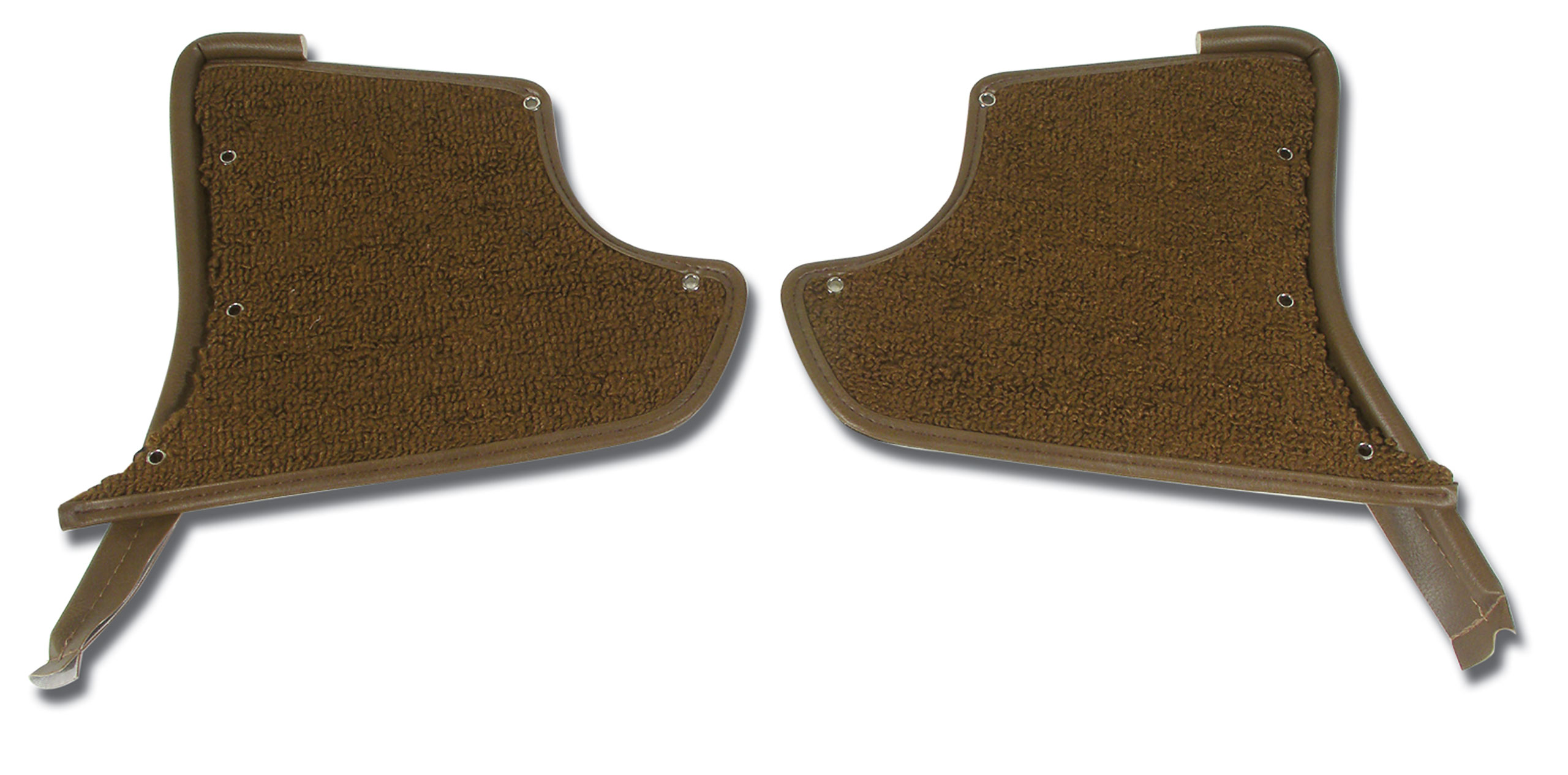 1967 C2 Corvette Kick Panels W/Carpet - Saddle