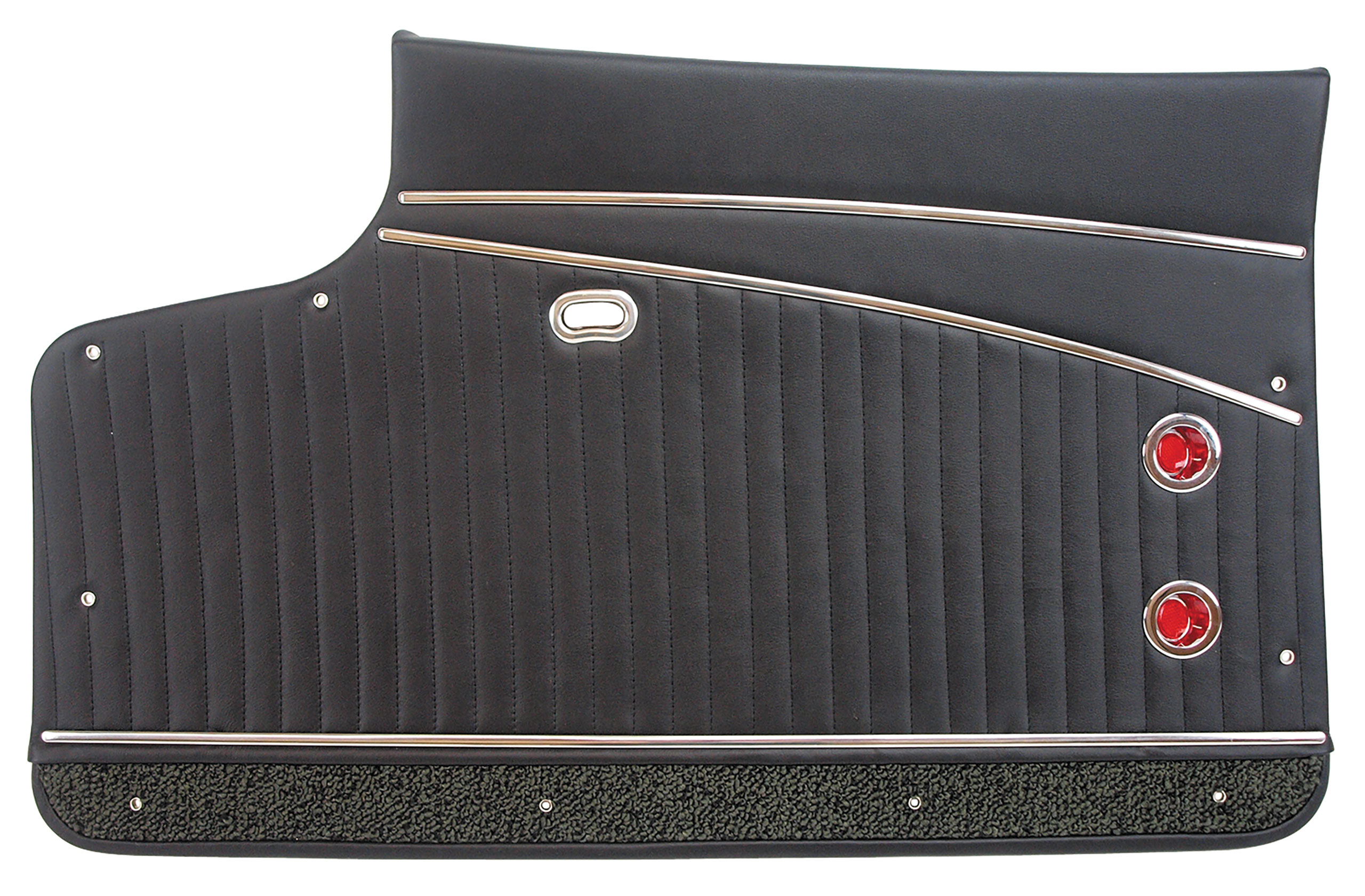 1962 C1 Corvette Door Panels Black Leather Deluxe