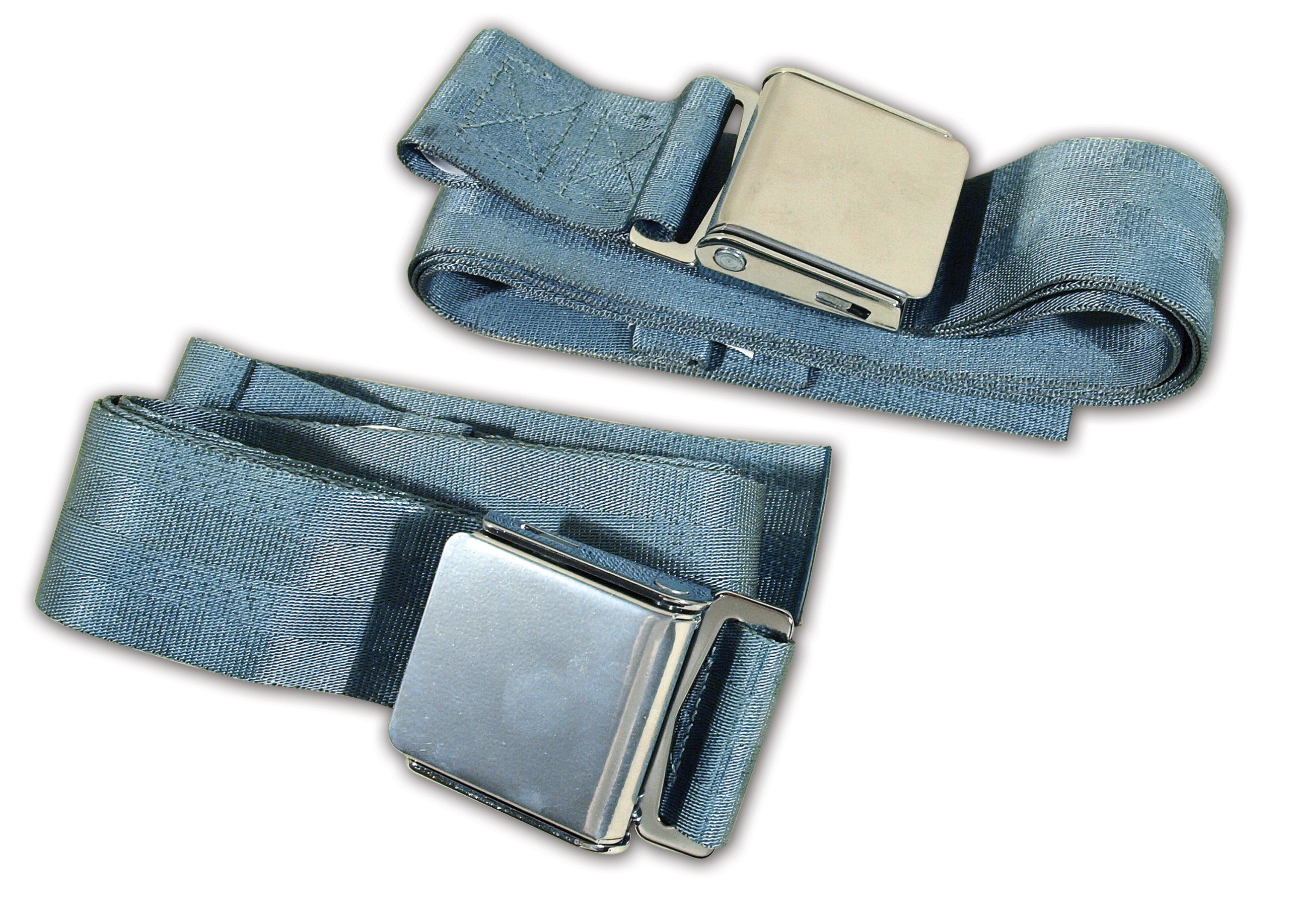 1956-1962 C1 Corvette Seat Belts Hambone Style - Frost Blue