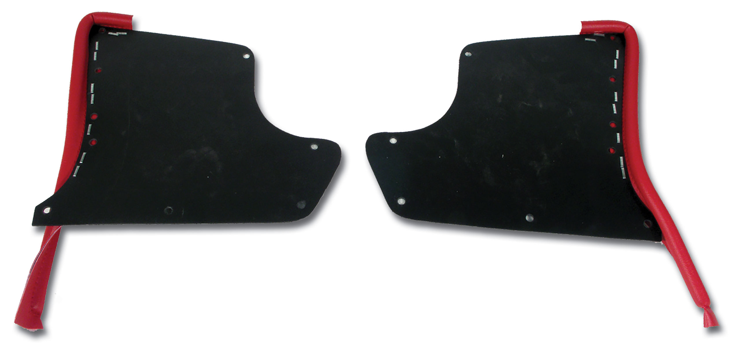 1963-1964 C2 Corvette Kick Panels W/Windlace - Red