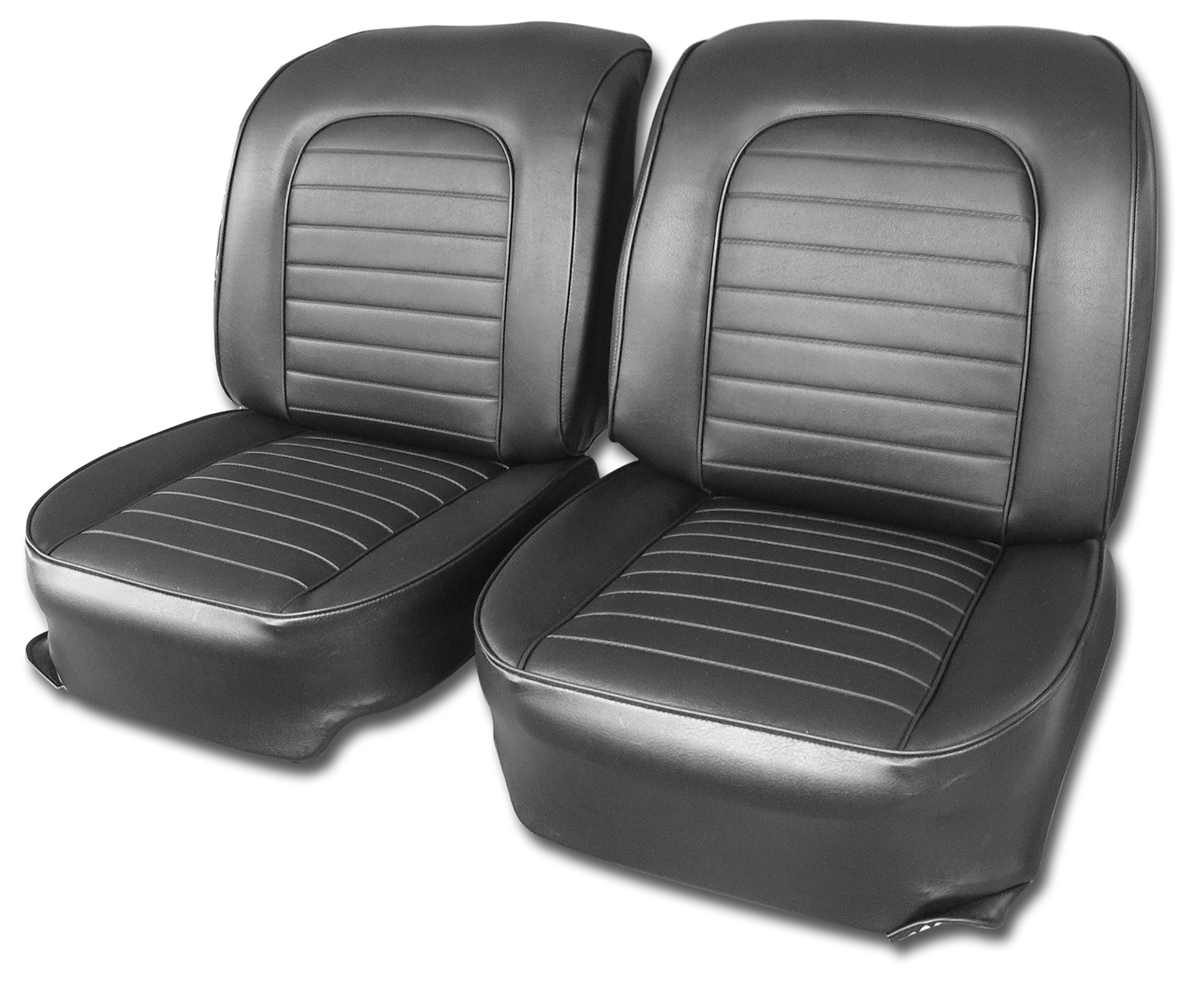 1959 C1 Corvette Vinyl Seat Covers Black