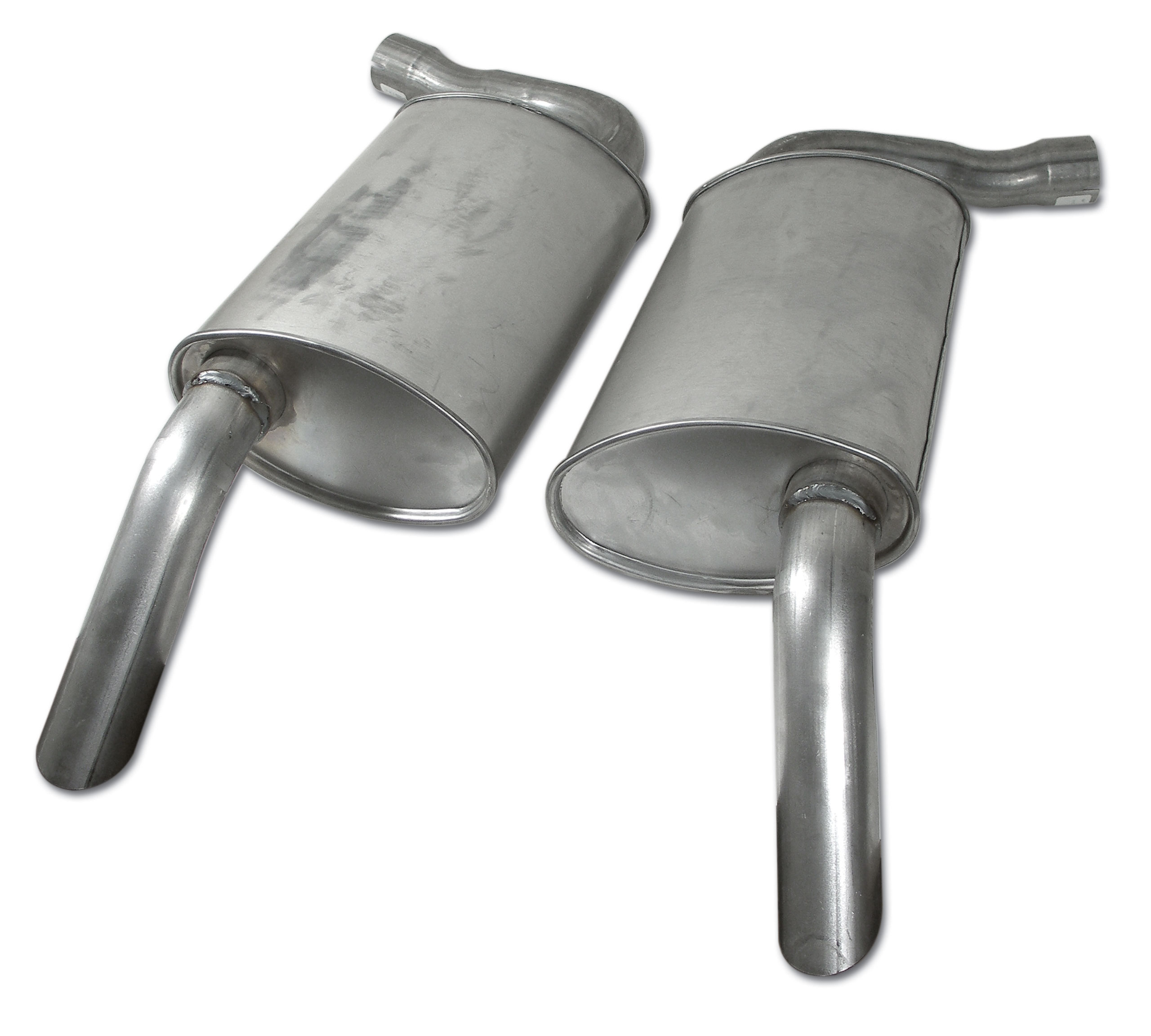 1975-1977 C3 Corvette Mufflers 225 Inch Oval