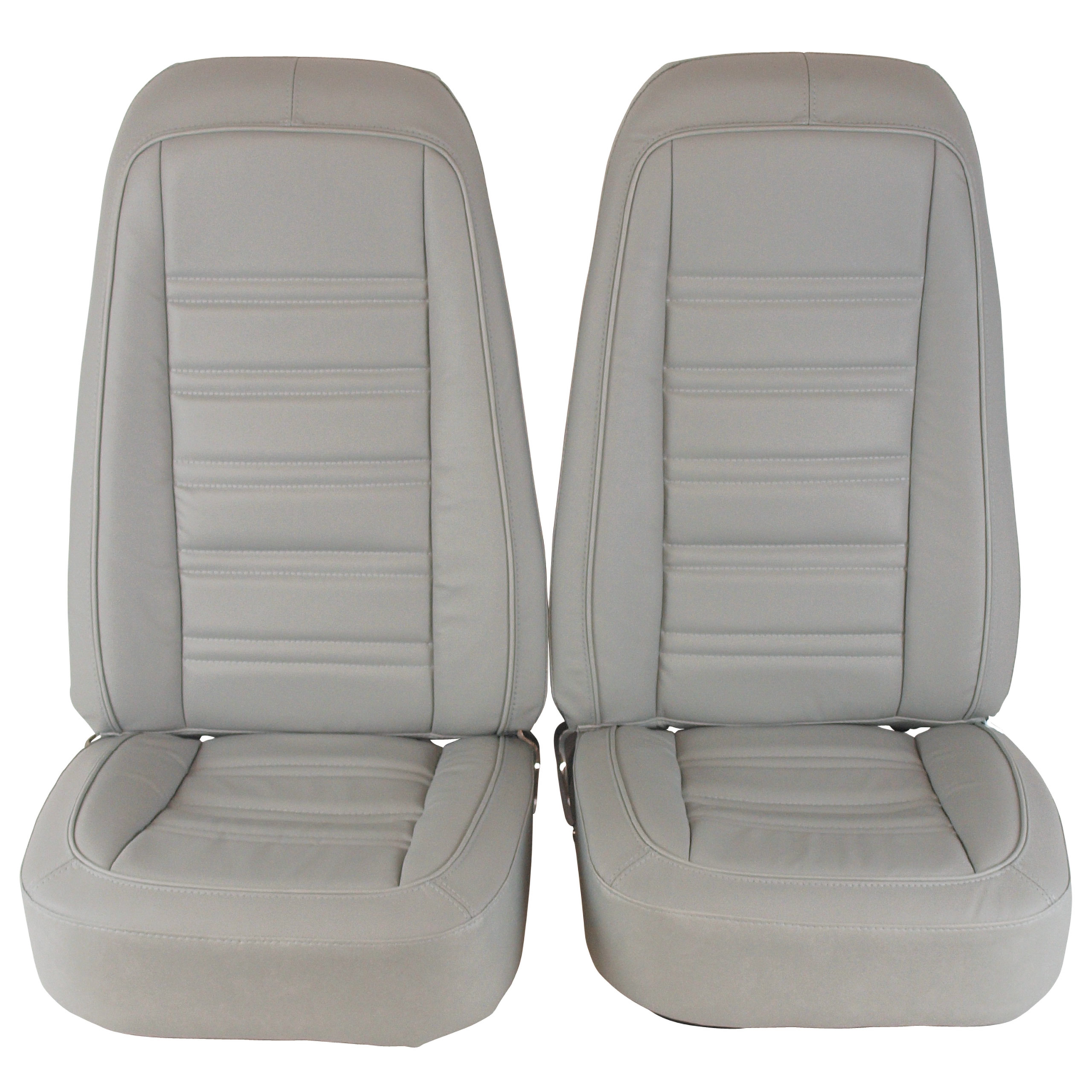 1976-1977 C3 Corvette Mounted Seats Smoke Leather Vinyl