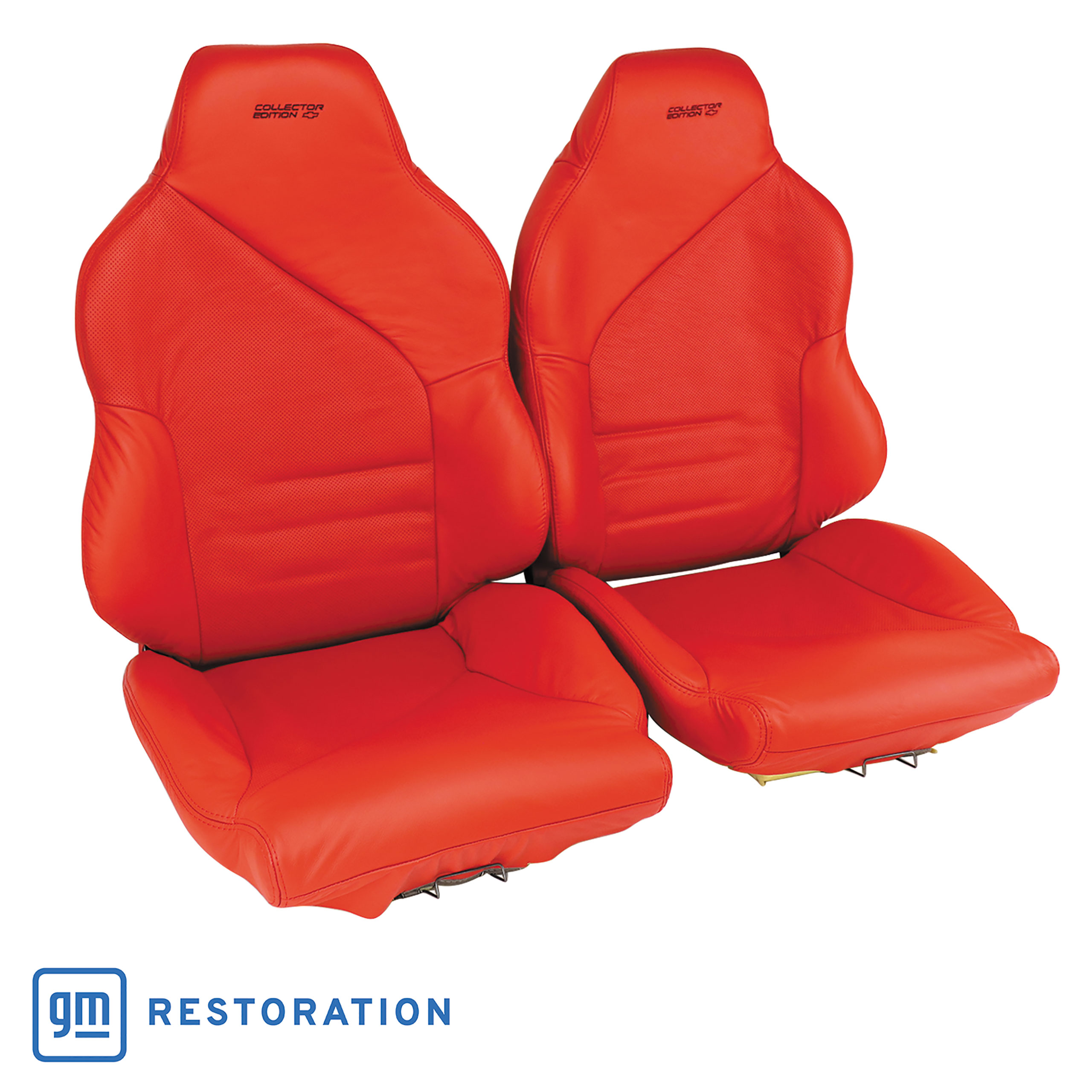 1996 C4 Corvette Leather Seat Covers Red Collector Edition 100%-Leather W/Foam