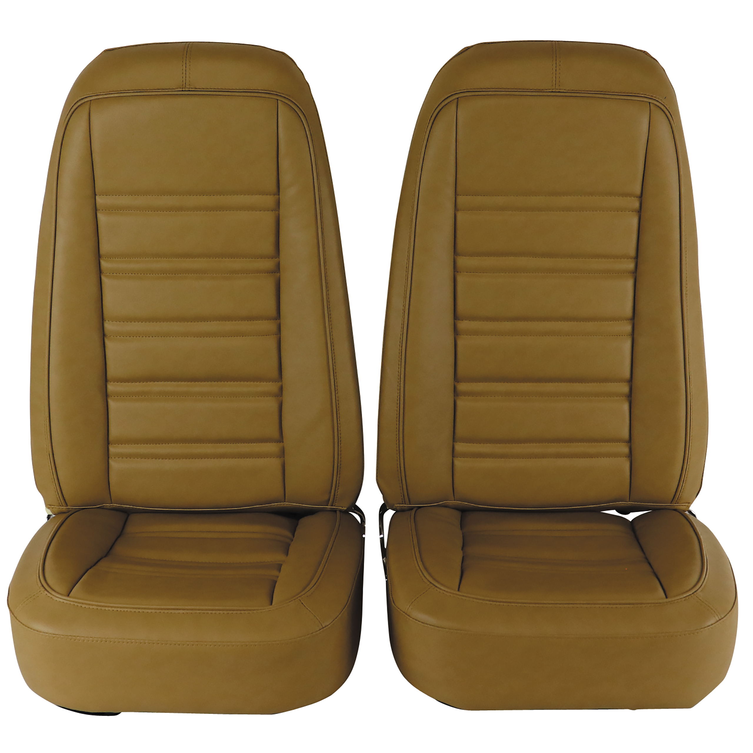 1976-1977 C3 Corvette Mounted Seats Buckskin "Leather-Like" Vinyl