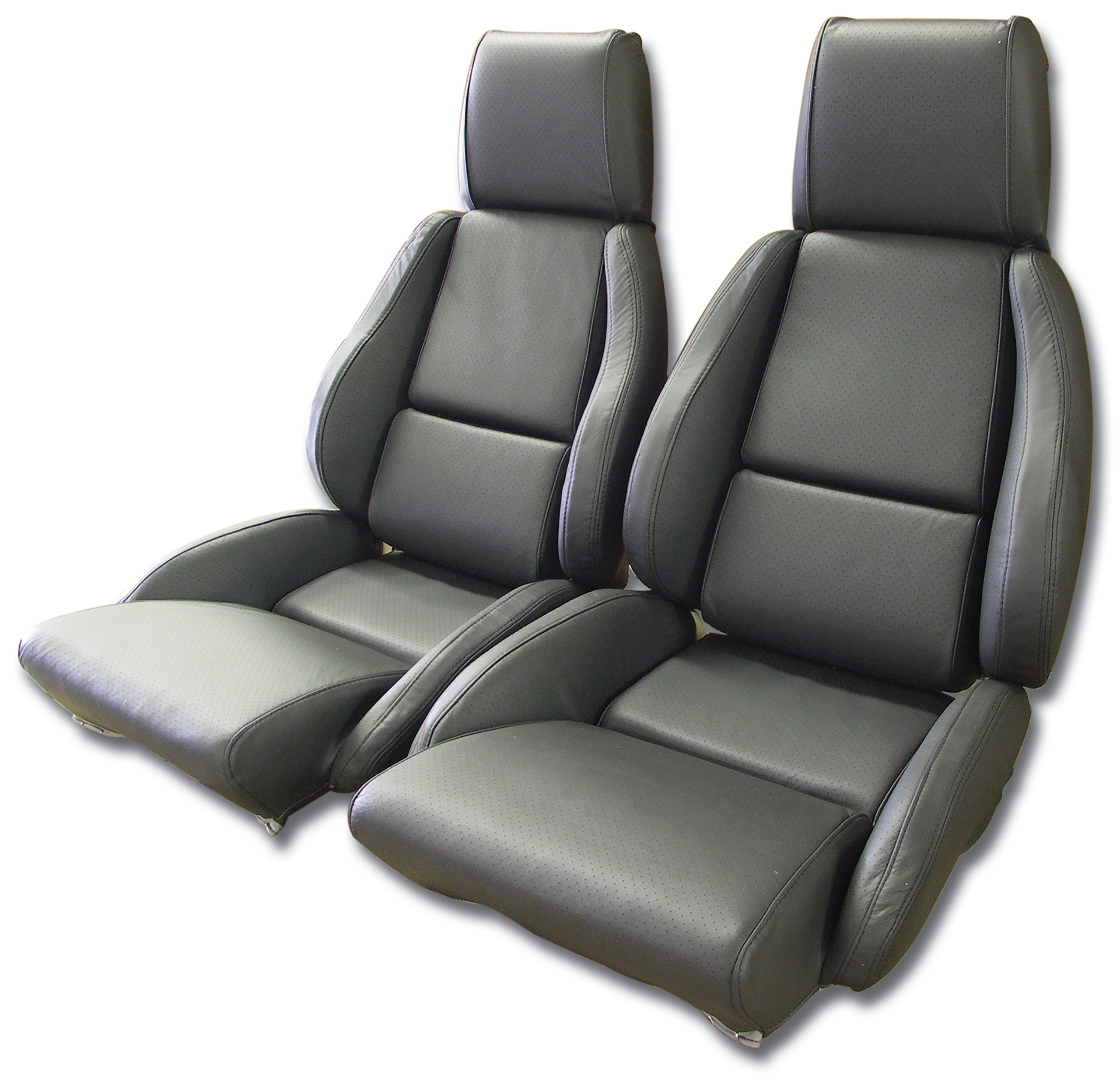 1984-1987 C4 Corvette Mounted Leather Seat Covers Graphite Standard