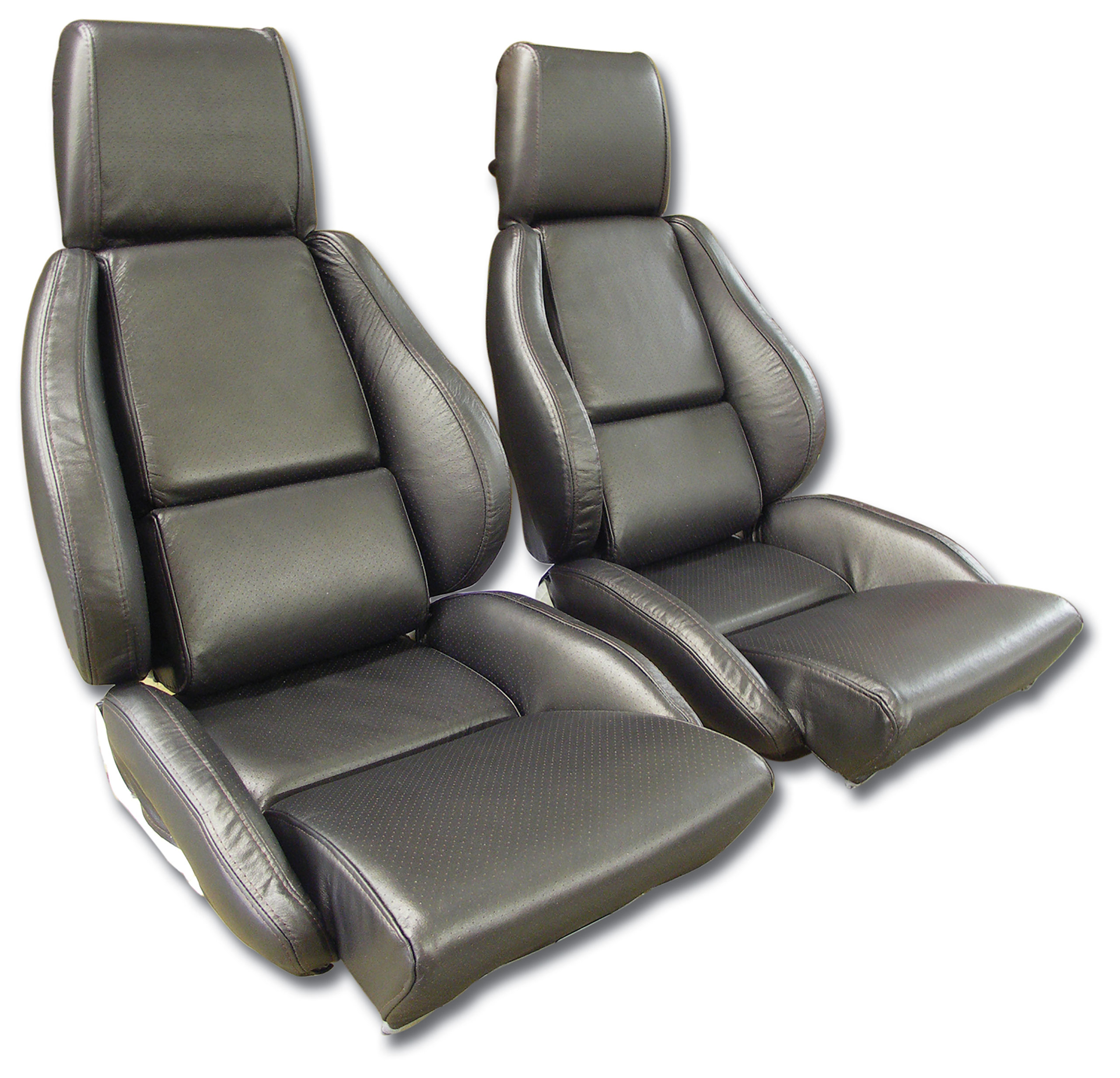 1984-1987 C4 Corvette Mounted Leather Seat Covers Bronze Standard