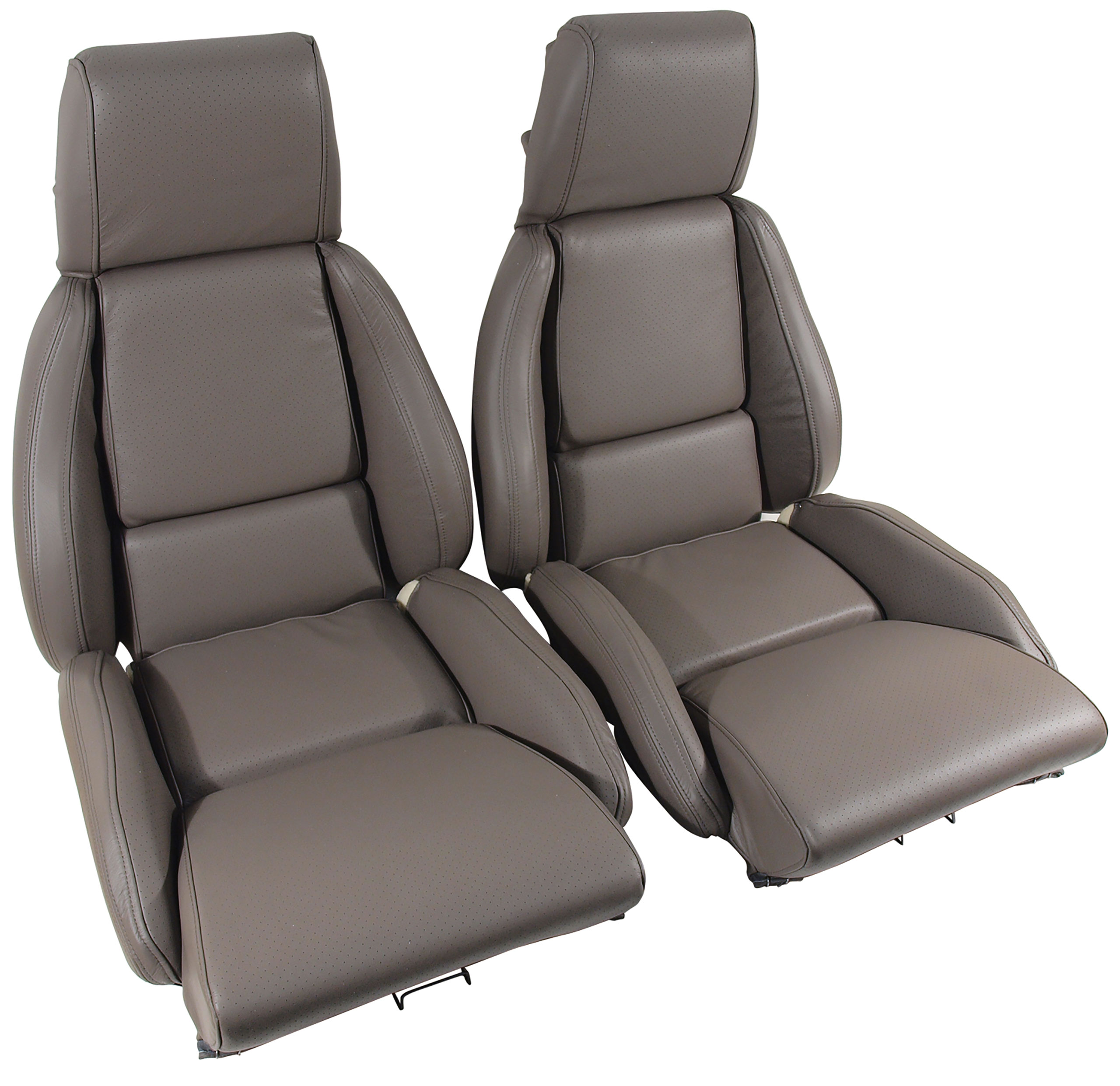 1988 C4 Corvette Mounted Leather Seat Covers Gray Standard