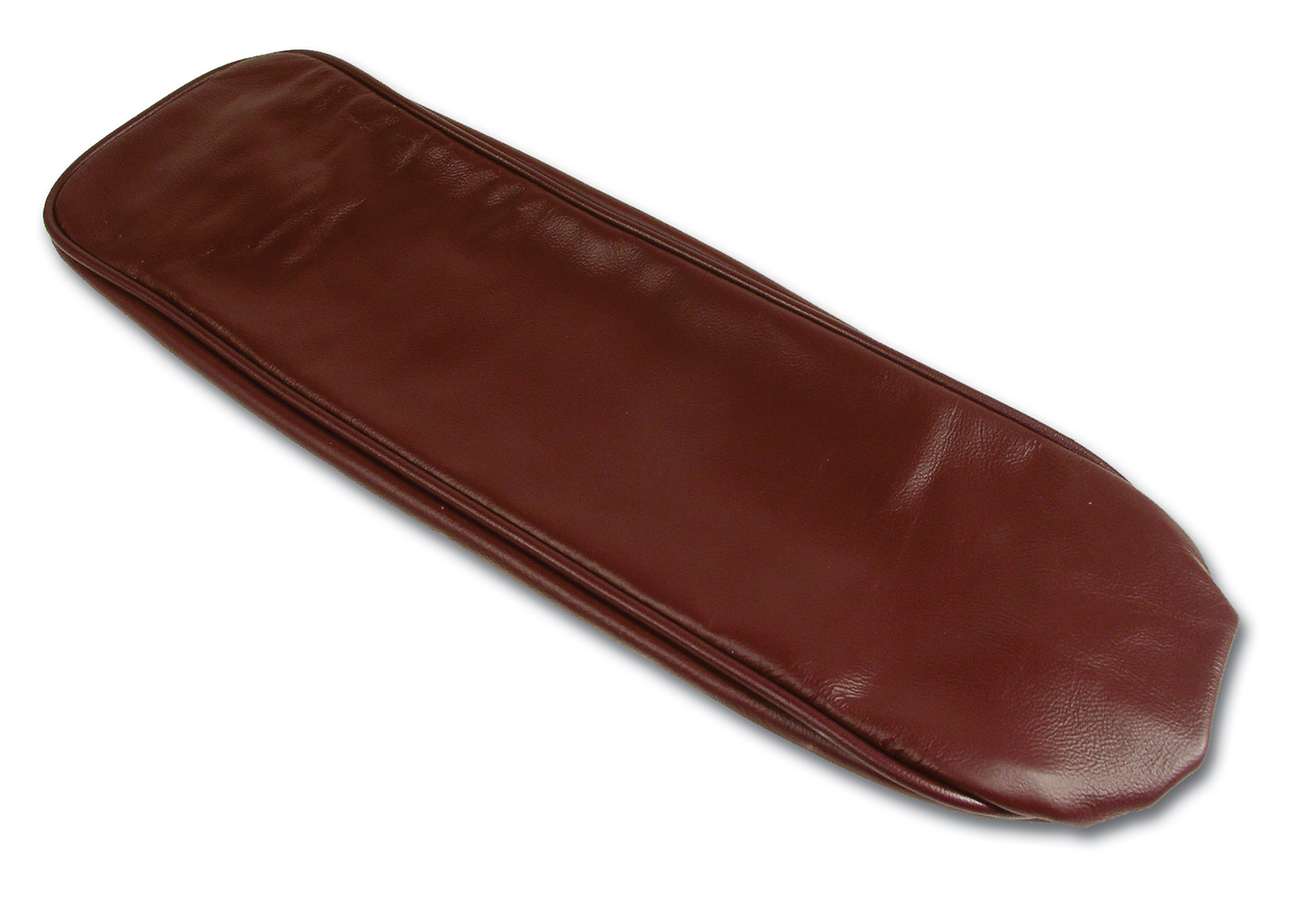 1965 C2 Corvette Center Armrest Cover Maroon Leather