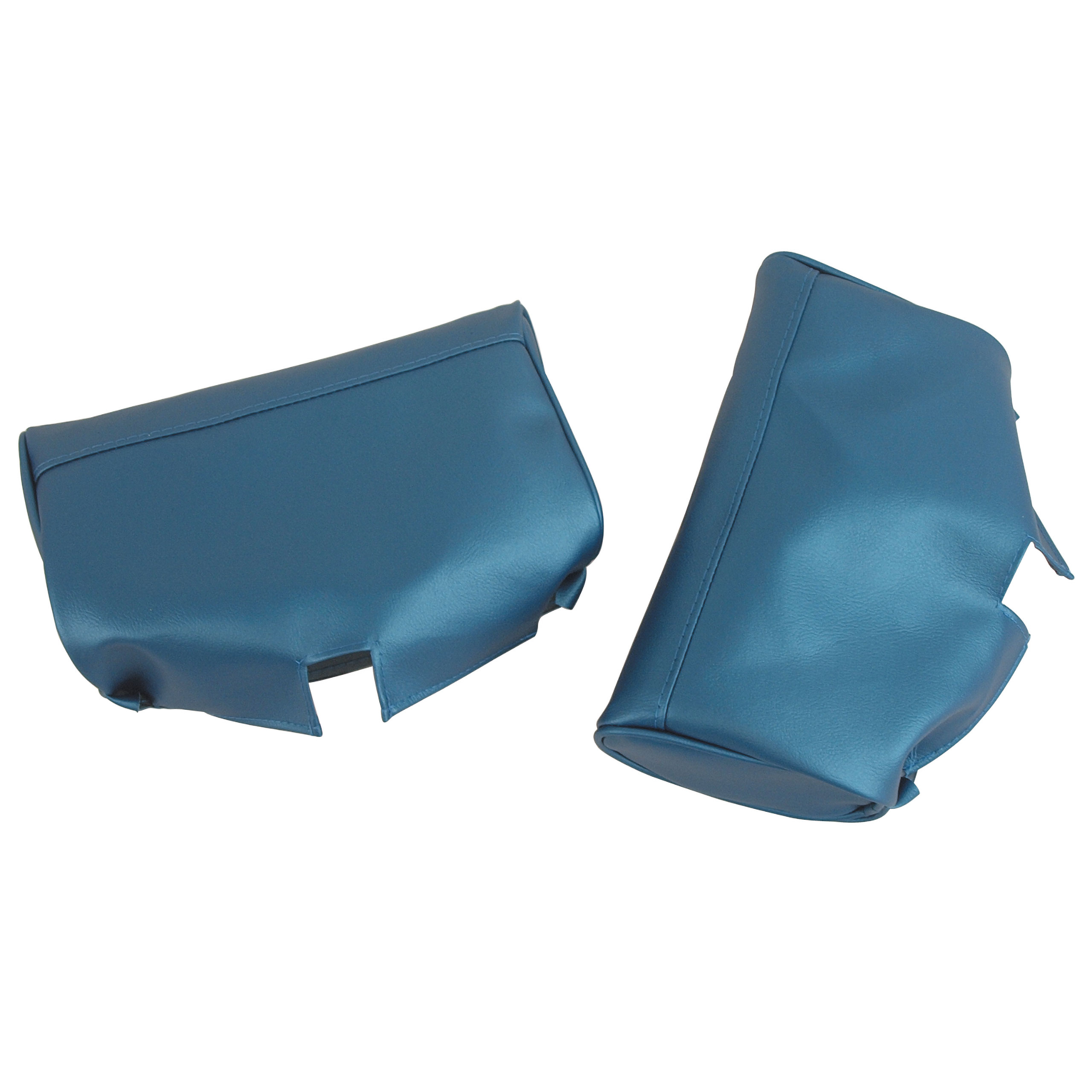 1967 C2 Corvette Headrest Covers Bright Blue Vinyl