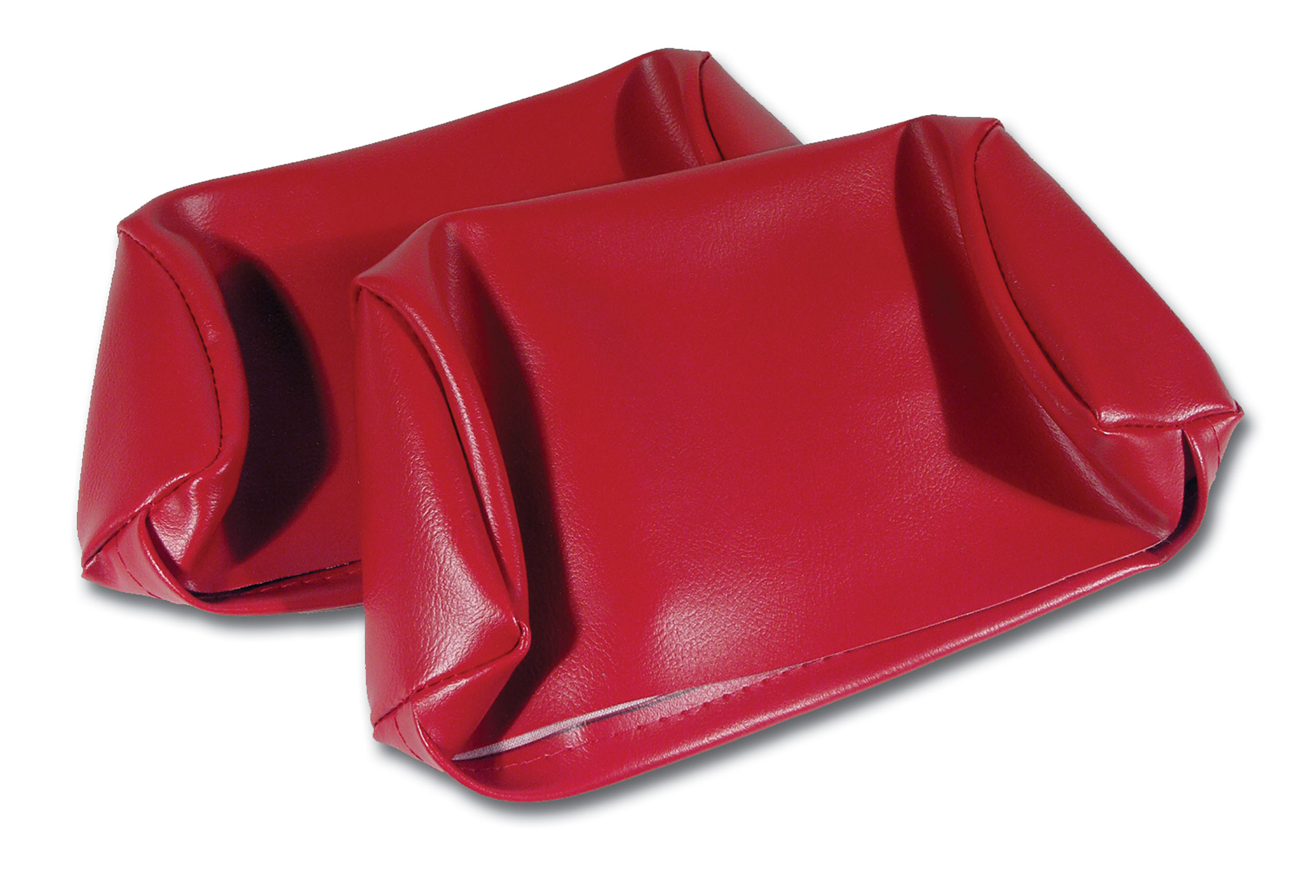 1968-1969 C3 Corvette Headrest Covers Red Vinyl