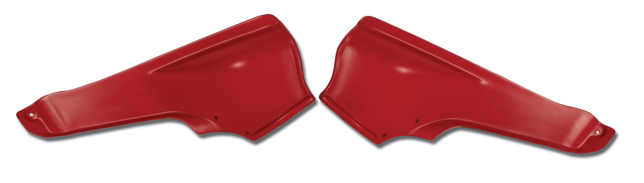 1965-1967 C2 Corvette Interior Rear Quarter Panels Red Convertible