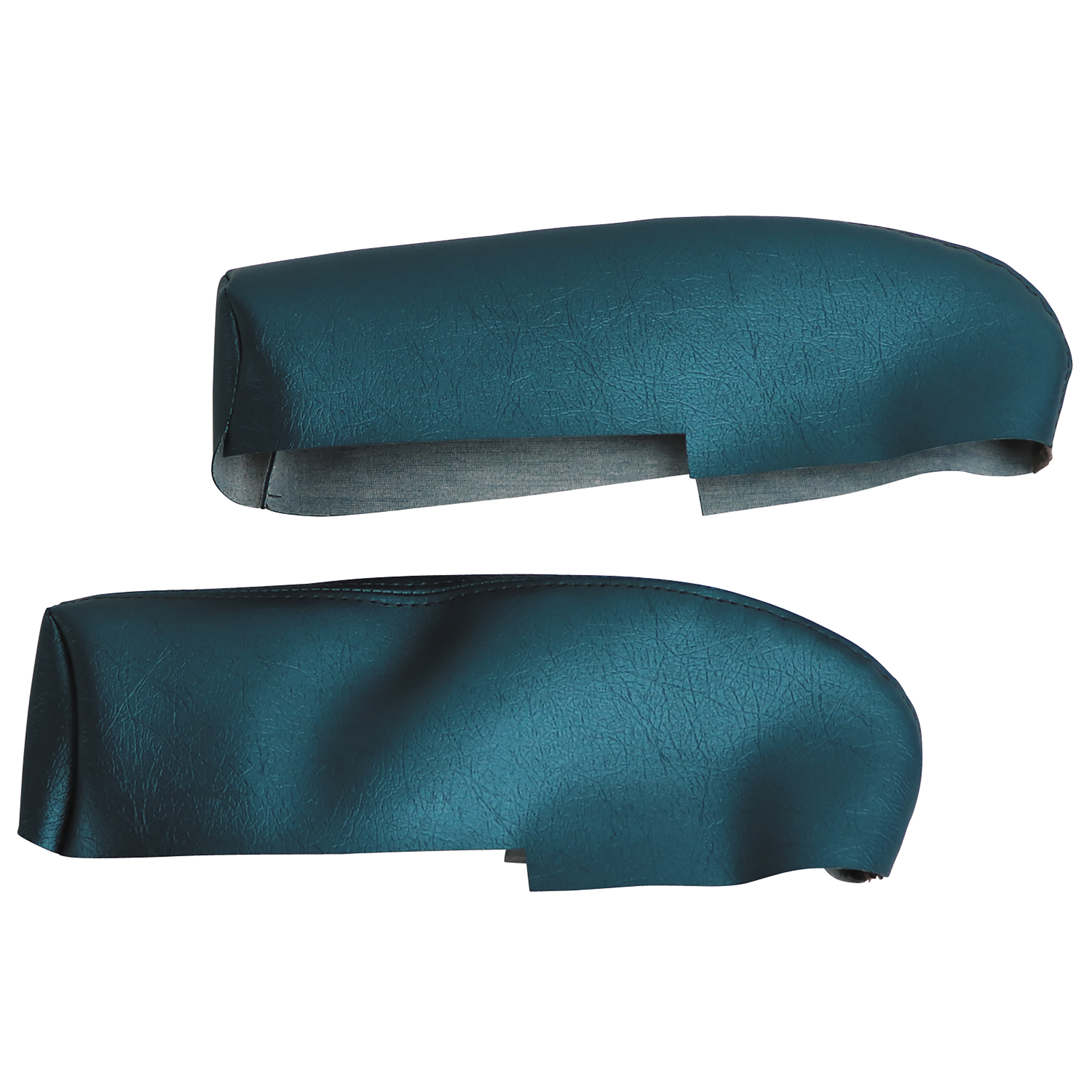 1959-1960 C1 Corvette Vinyl Armrest Cover Pair W/O Pad - Turquoise