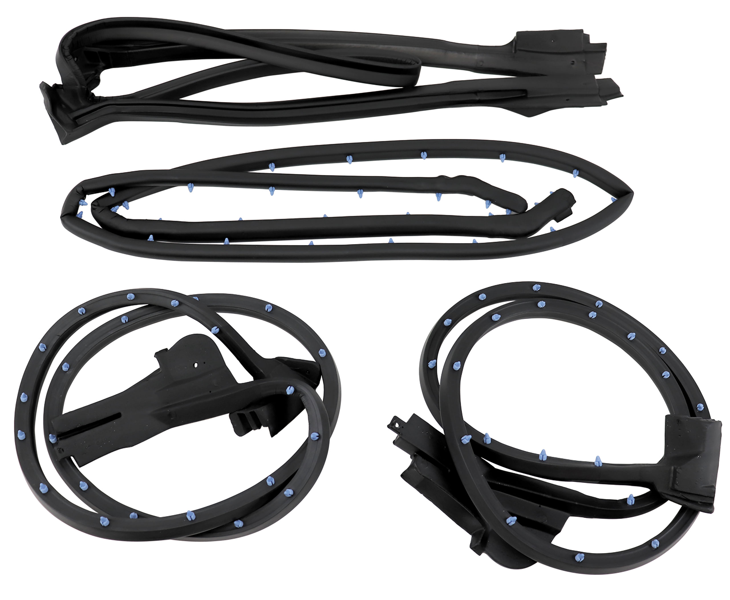 1990-1996 C4 Corvette Weatherstrip Kit - Convertible Body 4 Piece - USA