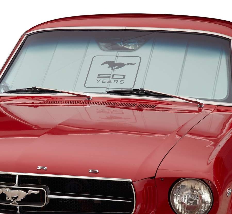 50th Logo Ford Mustang Windshield Sunshade by Covercraft