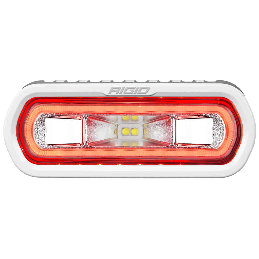 SR-L Series Marine Spreader Pod 2 Wire Surface Mount White With Red Halo RIGID Lighting 51102