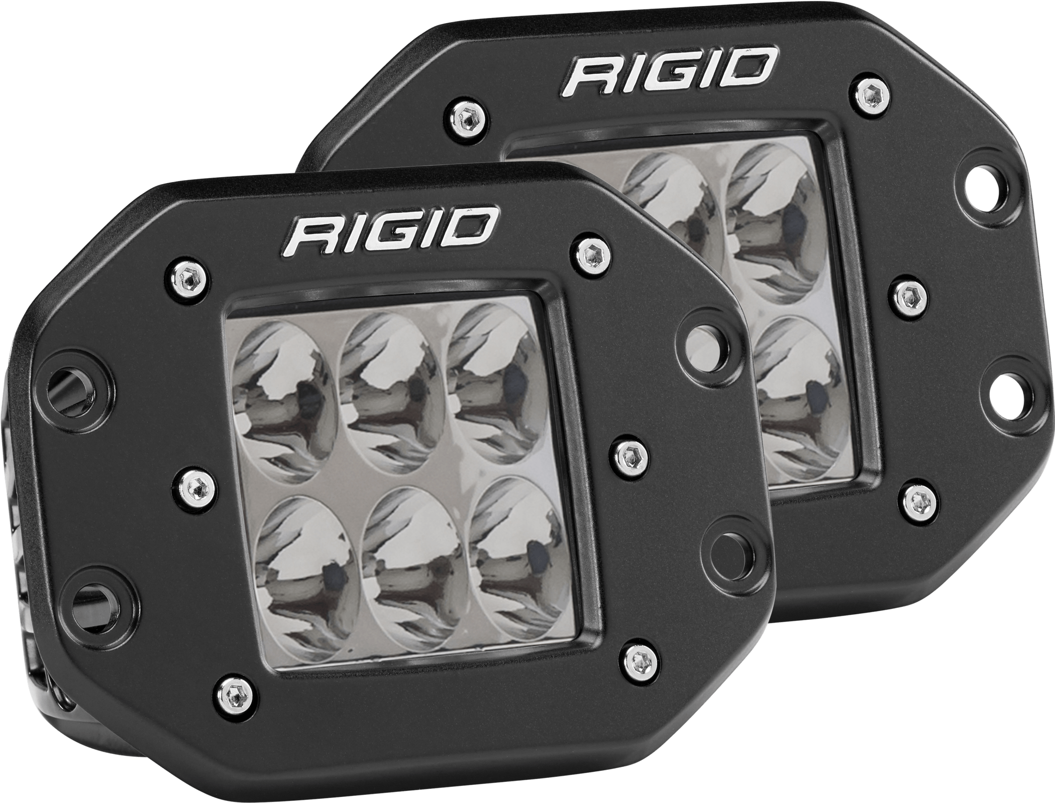 Driving Flush Mount Pair D-Series Pro RIGID Lighting 512313