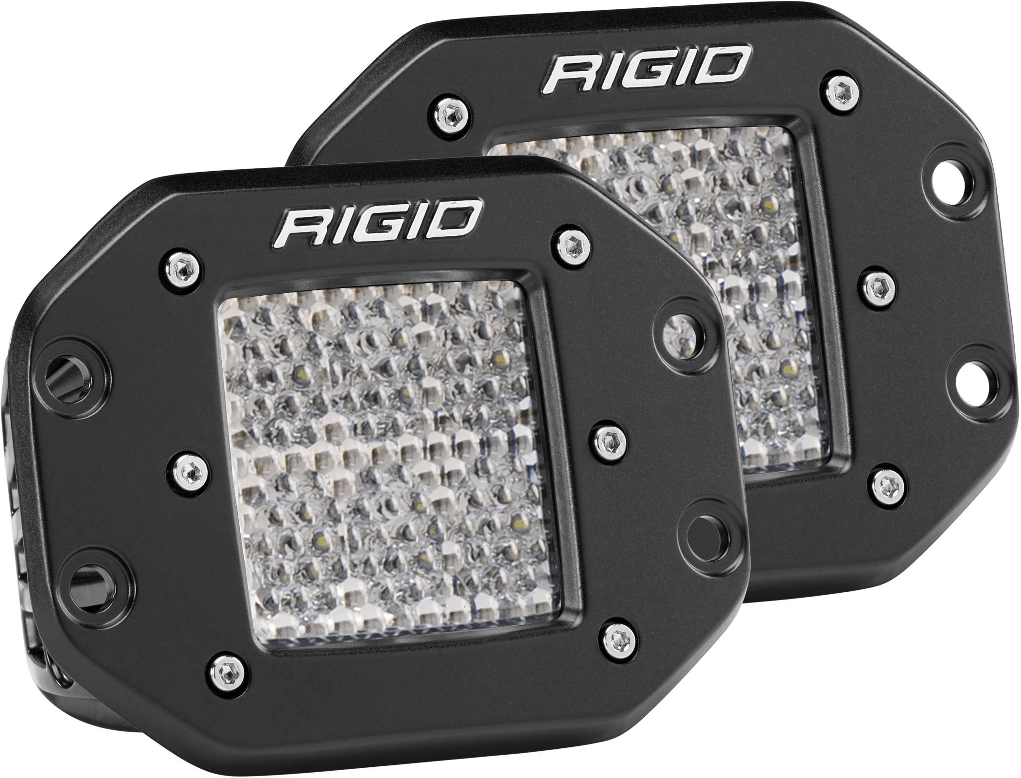 Diffused Flush Mount Pair D-Series Pro RIGID Lighting 512513