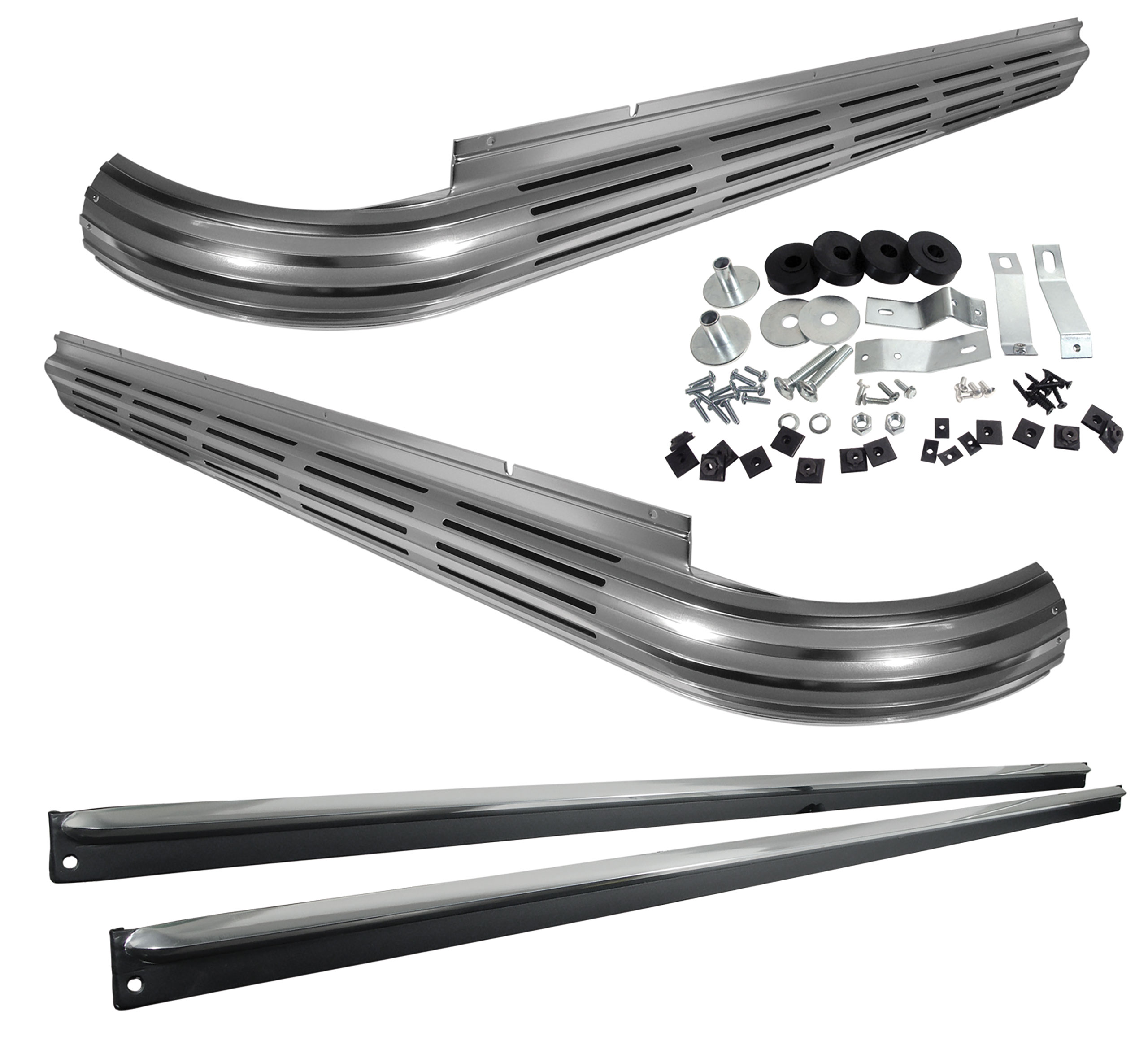 1965-1967 C2 Corvette Side Exhaust Kit - Wild Loud - Aluminized Pipes - SBC W/2" Manifold