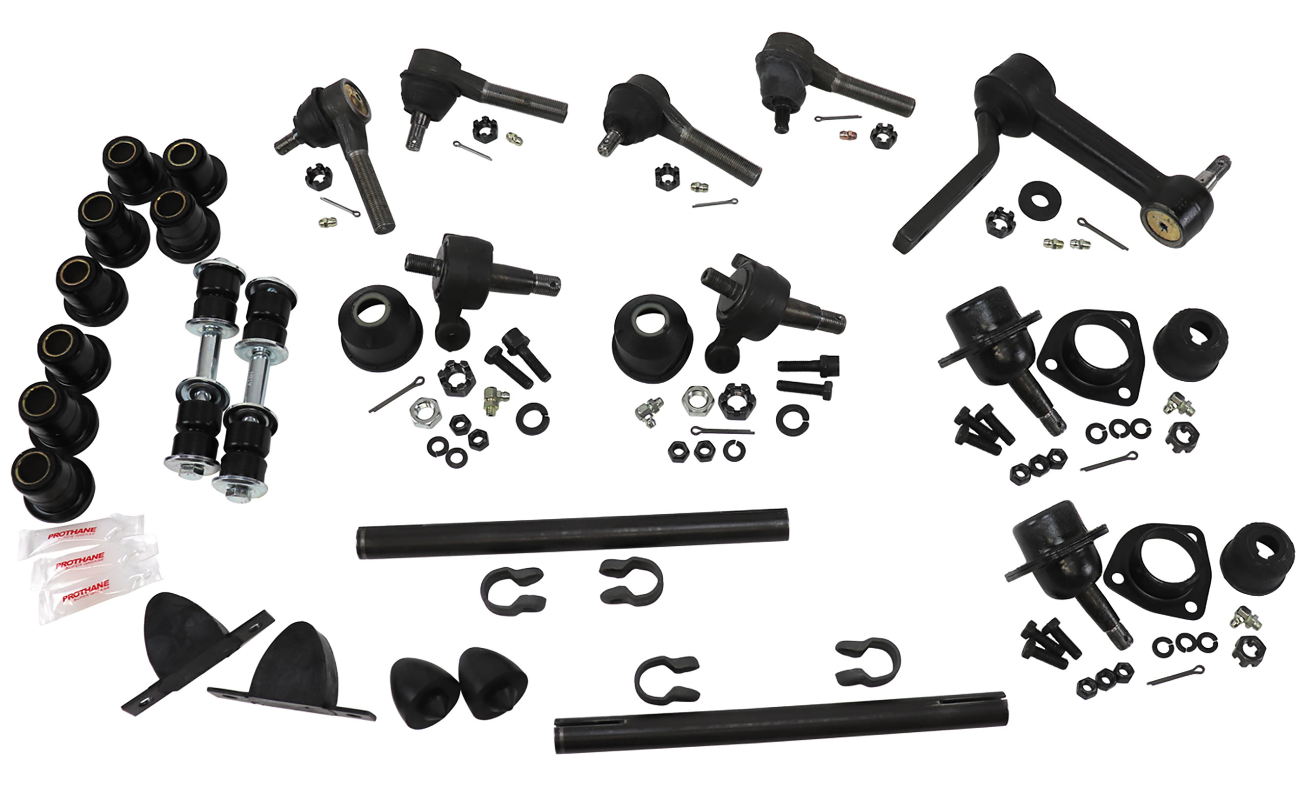 1963-1982 C3 Corvette Front Suspension Rebuild Kit Deluxe W/Poly Bushings - Pro Grade