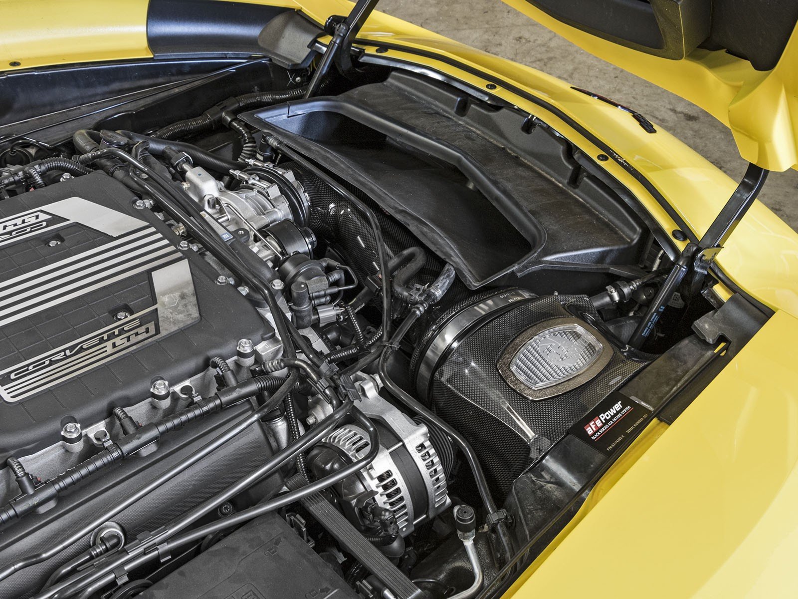 C7 Corvette Z06 aFe POWER Momentum Cold Air Intake System Carbon Fiber