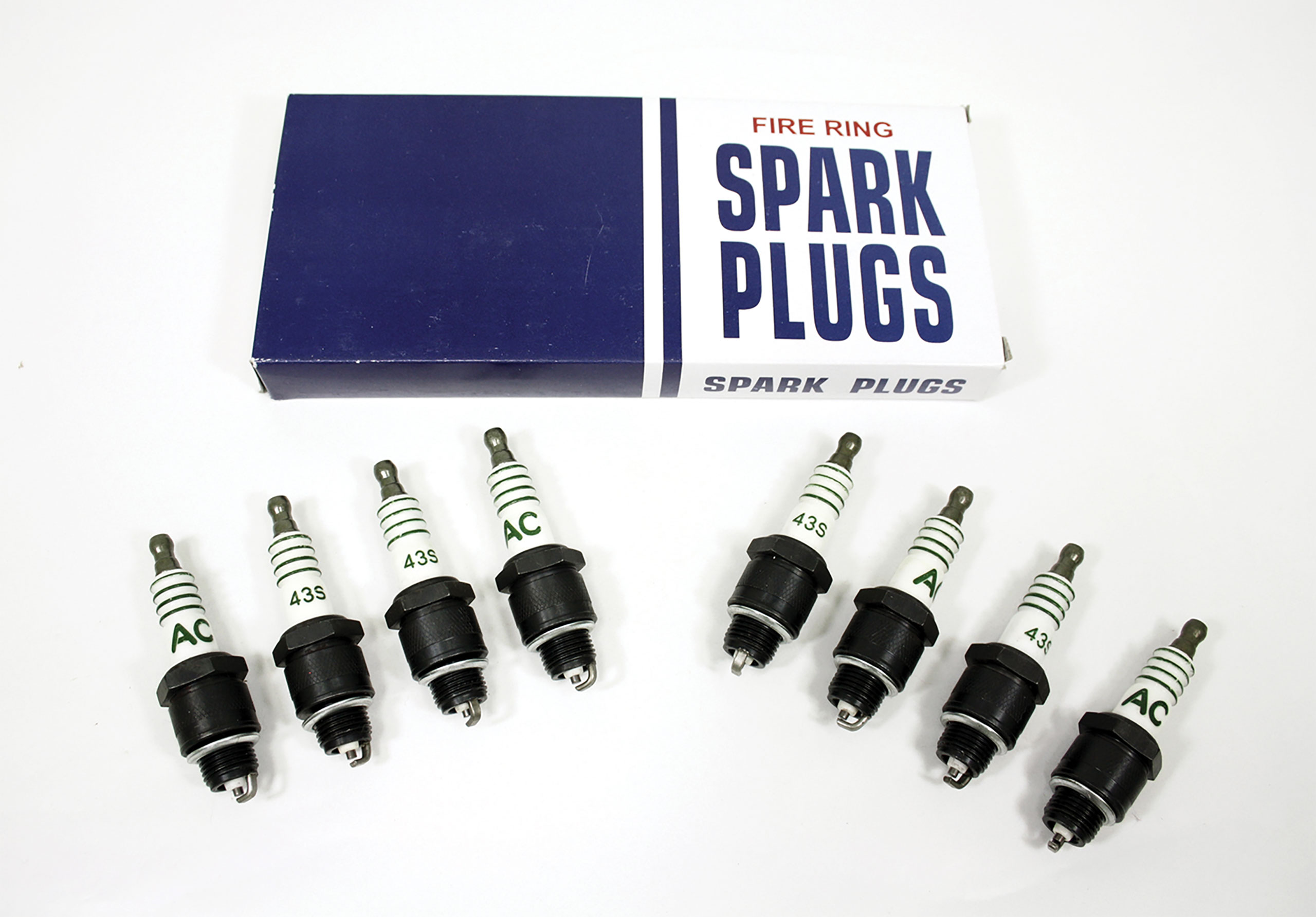 1956-1968 C3 Corvette Spark Plug #43S W/Green Strip 8/Set